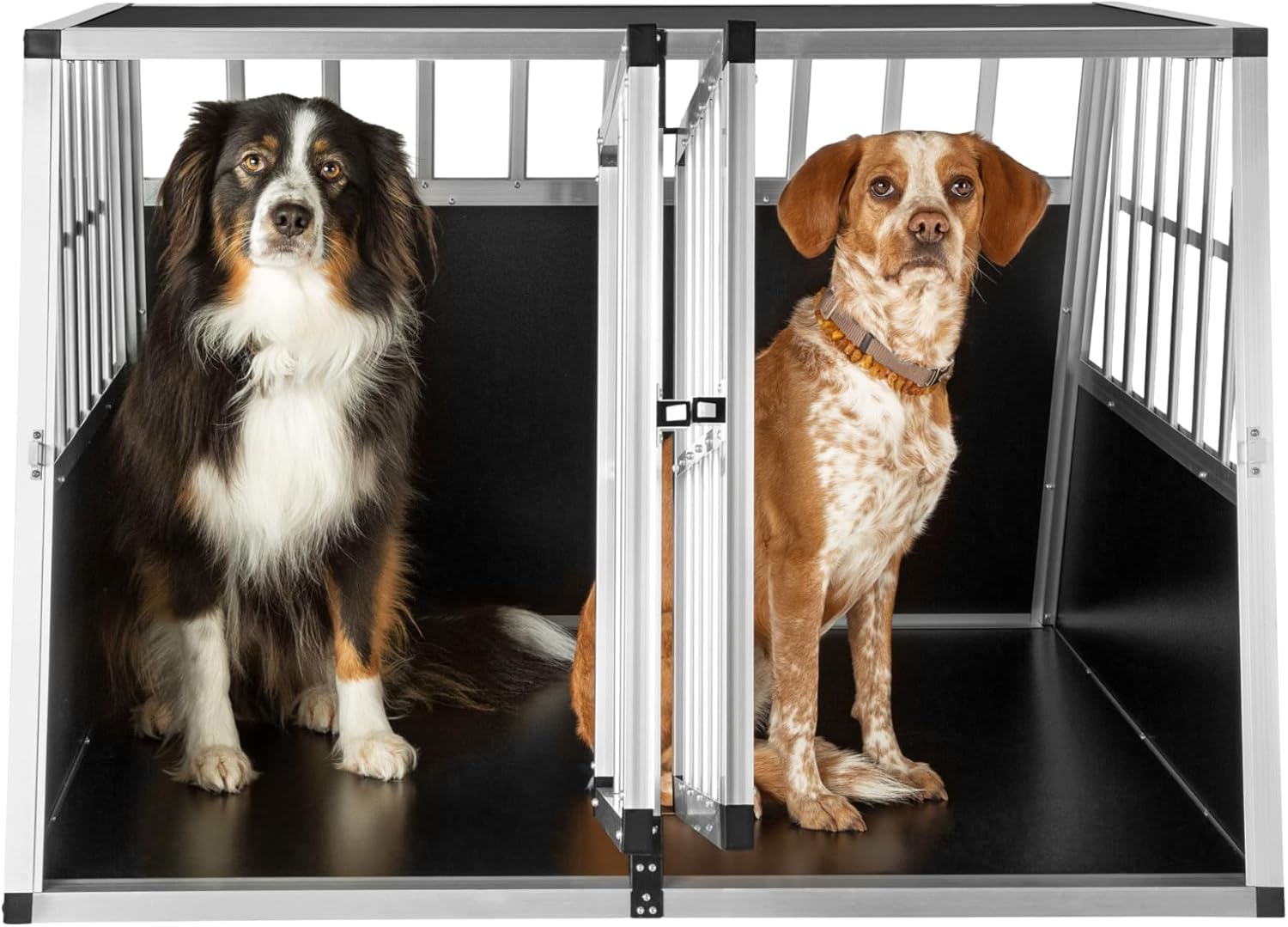 Transportín tectake para perros con puerta y cerradura